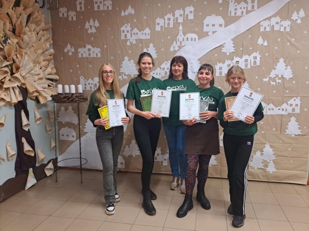 A 8.b osztály csapata szép eredményt ért el a Bolyai Anyanyelvi Csapatversenyen