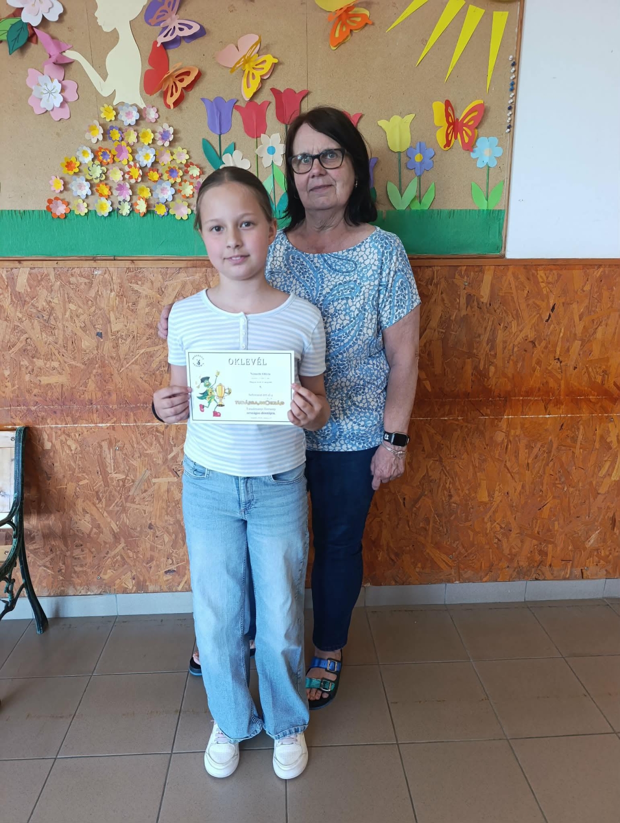 Németh Olívia 4.a osztályos diákunk 5. helyezést ért el magyar nyelvből a Tudásbajnokság országos versenyén! 