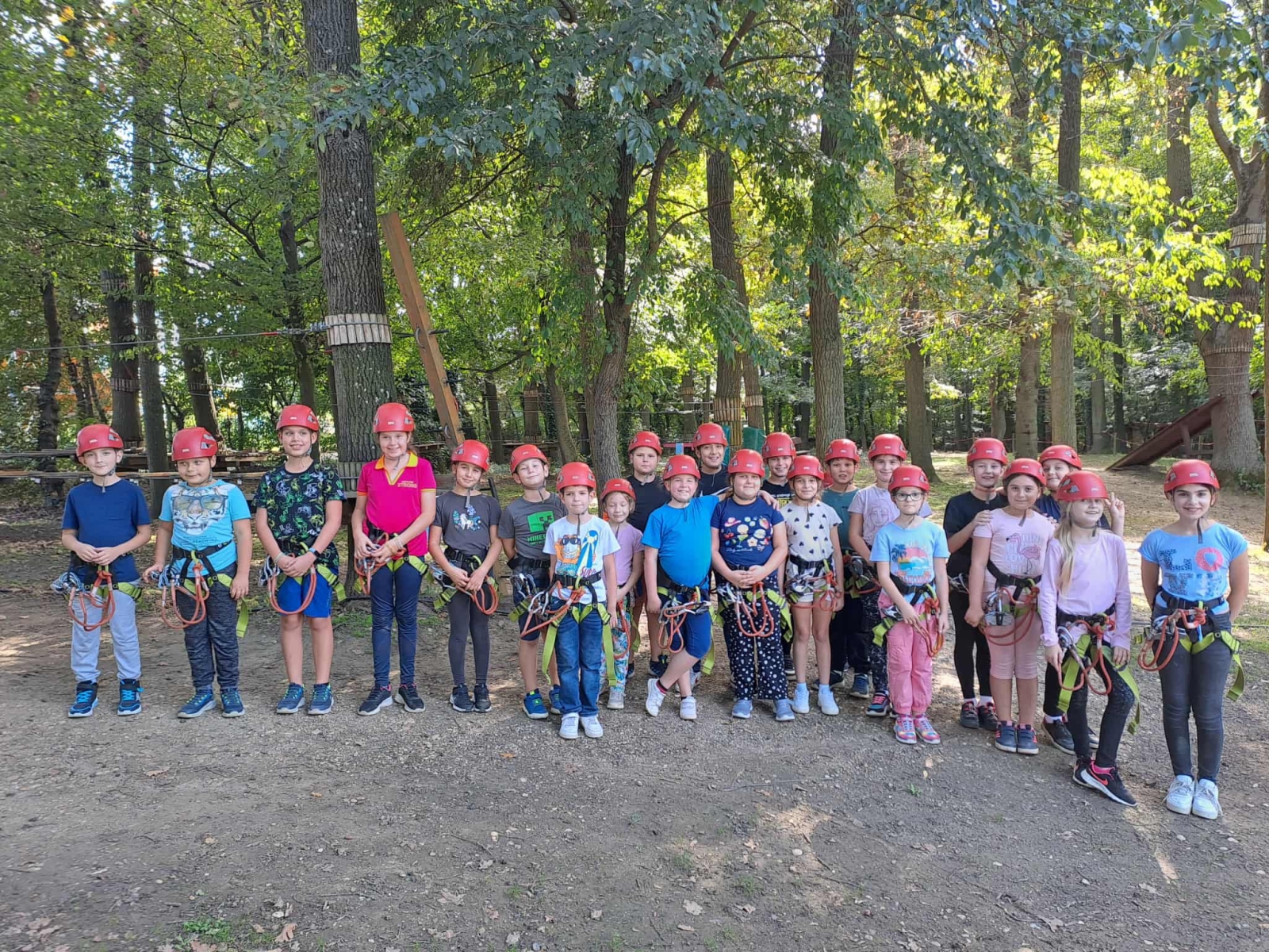 3.C osztályos diákok a sárvári Kalandparban