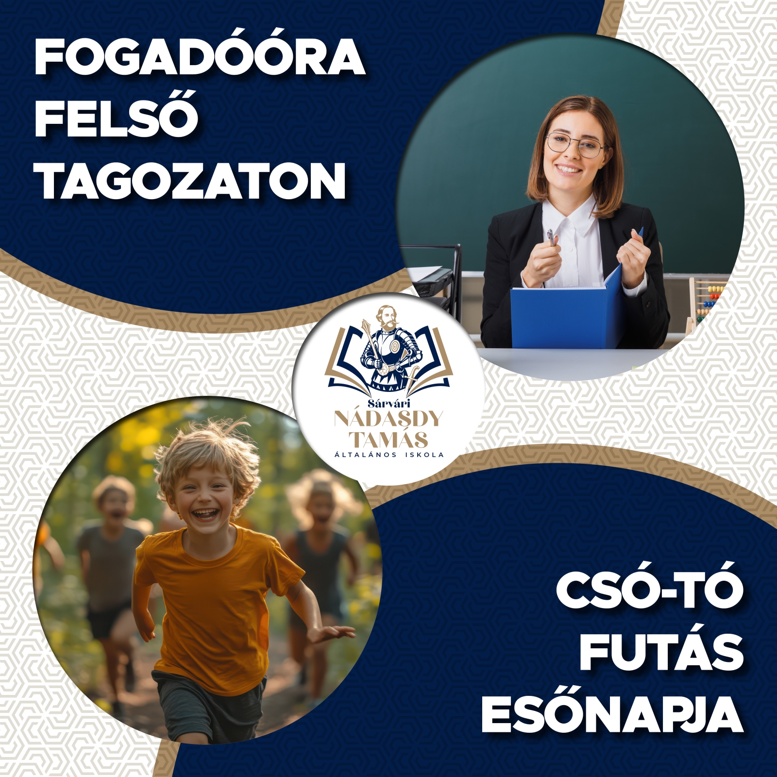 Fogadóóra felső tagozaton / Csó-tó futás esőnapja